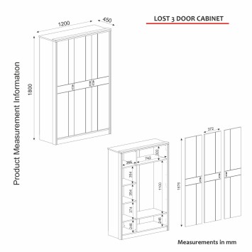 Armario Lost nogal - 804TRH3901