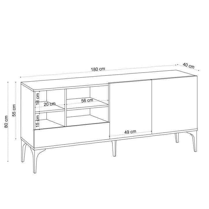 Mueble TV Orela roble