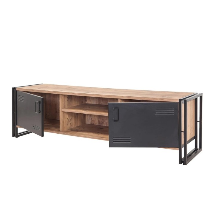 Conjunto de muebles de salón Cosmo -TKM.1 pino atlántico negro