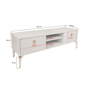 Mueble TV Posh blanco - 854KLN3054