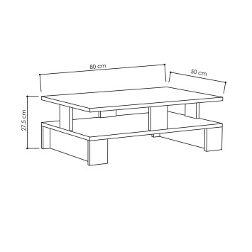 Mesa de centro Mansu antracita - 855DTE2824