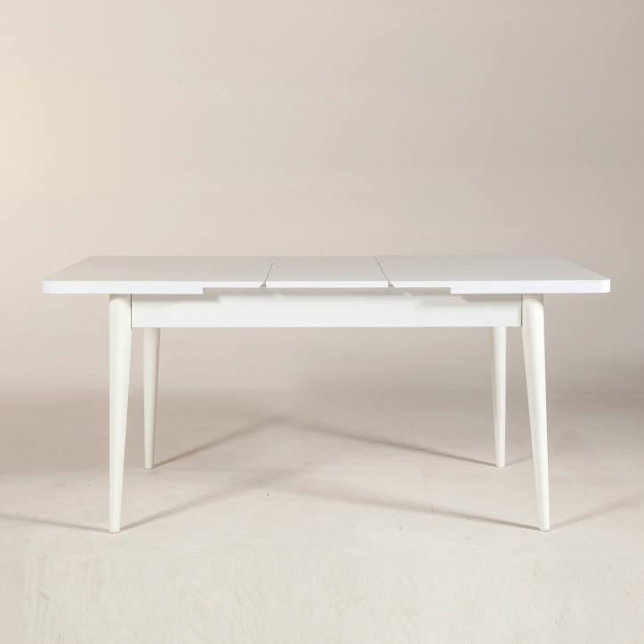 Mesa de comedor extensible Vina blanco