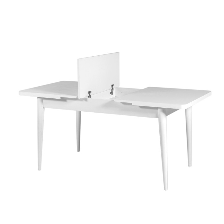 Mesa de comedor extensible Vina blanco