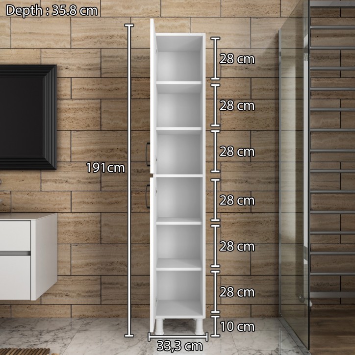 Mueble auxiliar M1-1100 blanco