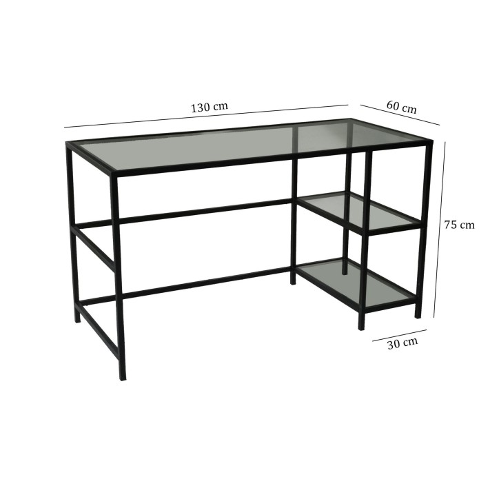 Escritorio de estudio Master 130x60cm M101 negro