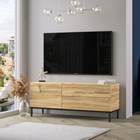 Mueble TV LV5-KL roble negro