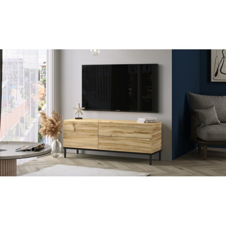 Mueble TV LV5-KL roble negro