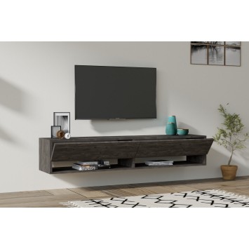 Mueble TV con estante Arges antracita - 495SSE1606