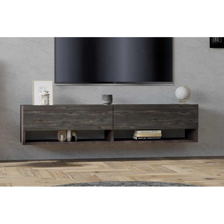 Mueble TV con estante Arges antracita