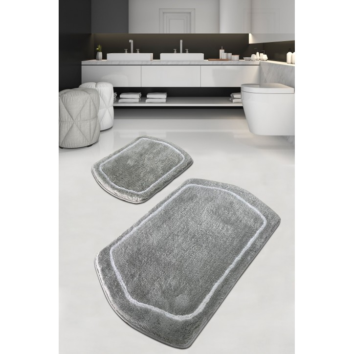 Alfombra de baño Set (2 piezas) Genom  gris