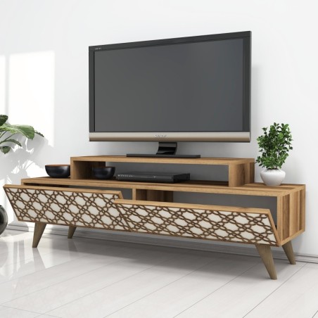 Mueble TV City crema nogal