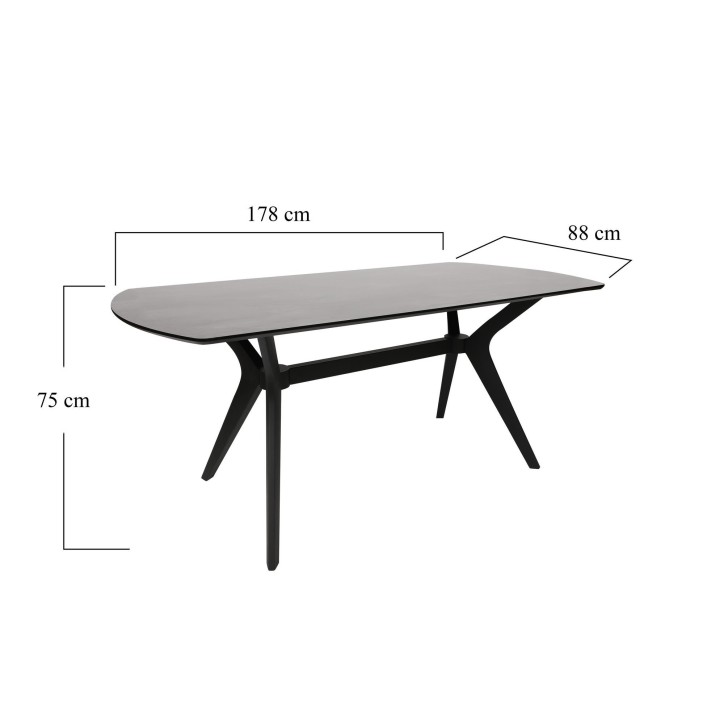 Mesa comedor Ares 1041 negro