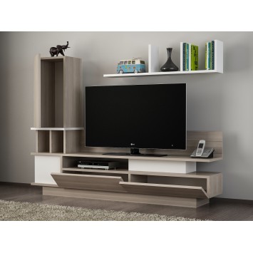 Mueble TV con estante Como córdoba blanco - 731WAT3045