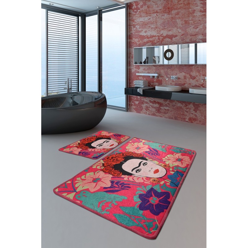 Alfombra de baño Set (2 piezas) Frida  multicolor