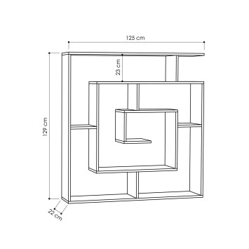 Librería Maze antracita - 855DTE3608