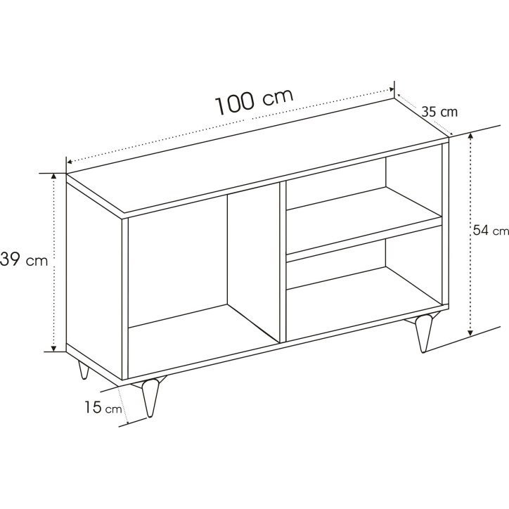 Mueble TV Zisino pino