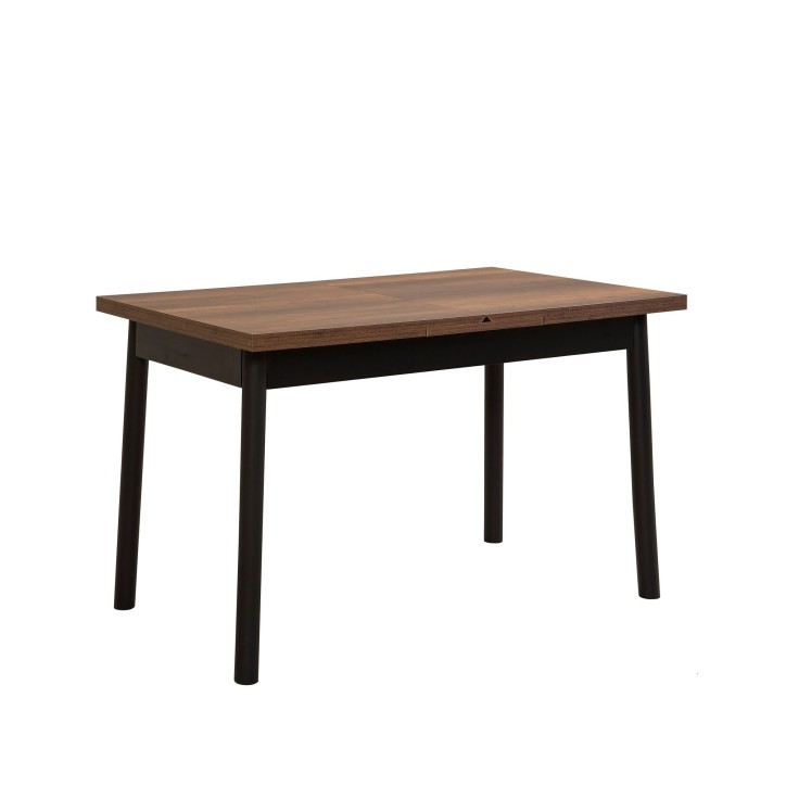 Mesa de comedor extensible Oliver Open negro