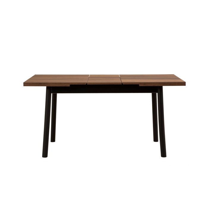 Mesa de comedor extensible Oliver Open negro