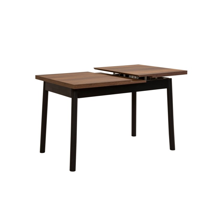 Mesa de comedor extensible Oliver Open negro