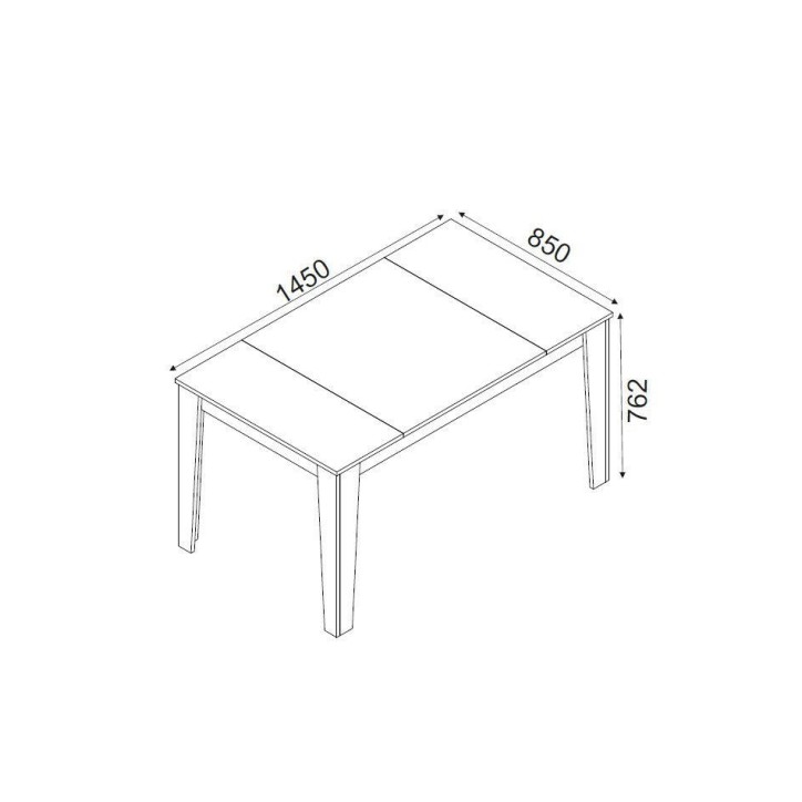 Mesa comedor Costa nogal