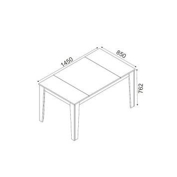 Mesa comedor Costa nogal - 804TRH4201