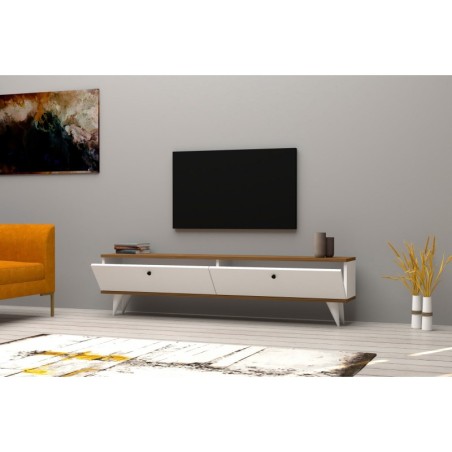 Mueble TV Paris nogal blanco