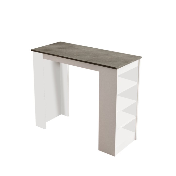 Mesa de bar ST1-GW gris blanco