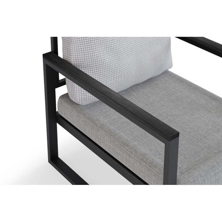 Conjunto de muebles de jardín MTLKNP002 negro beige