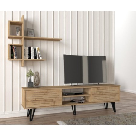 Mueble TV con estante F zafiro