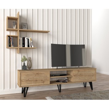 Mueble TV con estante F zafiro - 804TRH3068