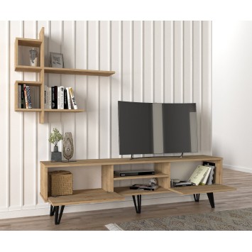 Mueble TV con estante F zafiro - 804TRH3068