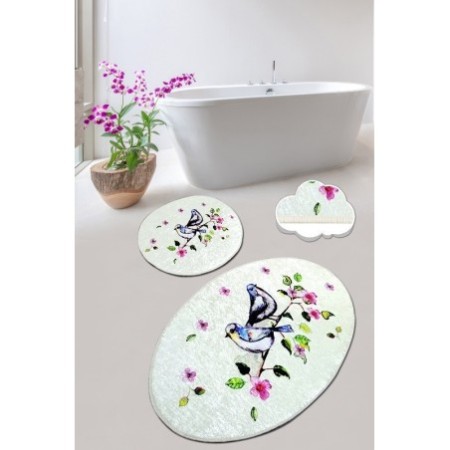 Alfombra de baño Set (2 piezas) Bird Nest multicolor