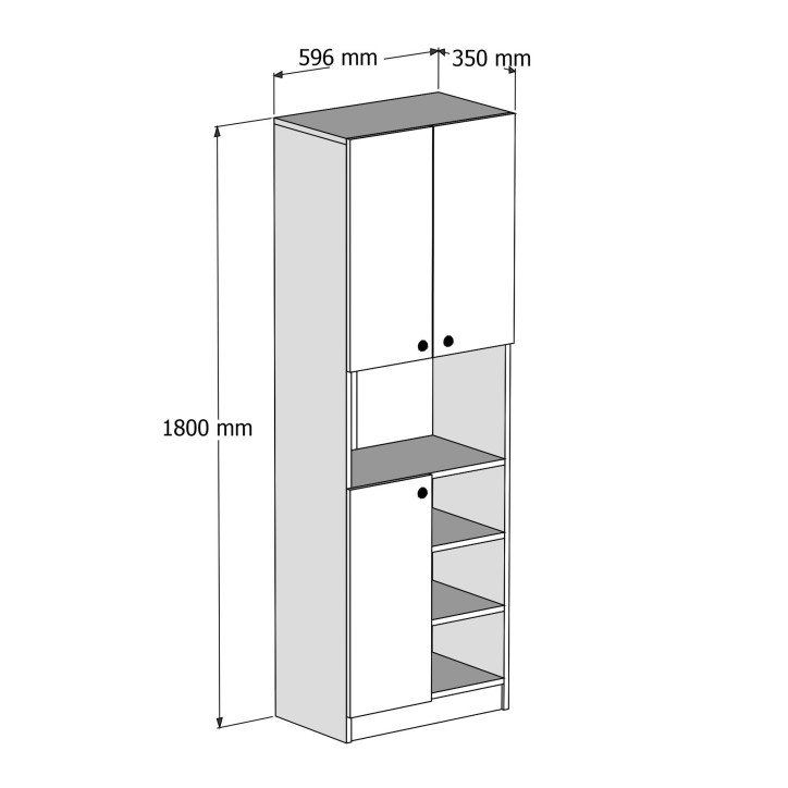 Mueble auxiliar Order 3000 blanco