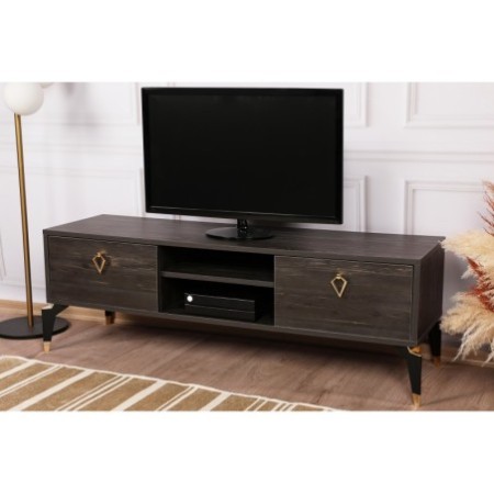 Mueble TV Posh marron oscuro