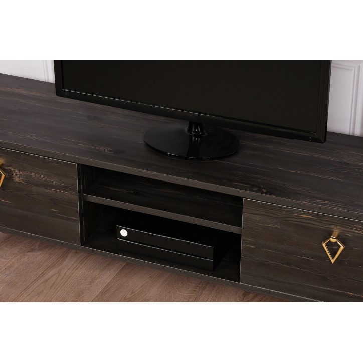 Mueble TV Posh marron oscuro