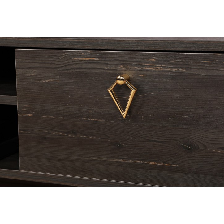 Mueble TV Posh marron oscuro