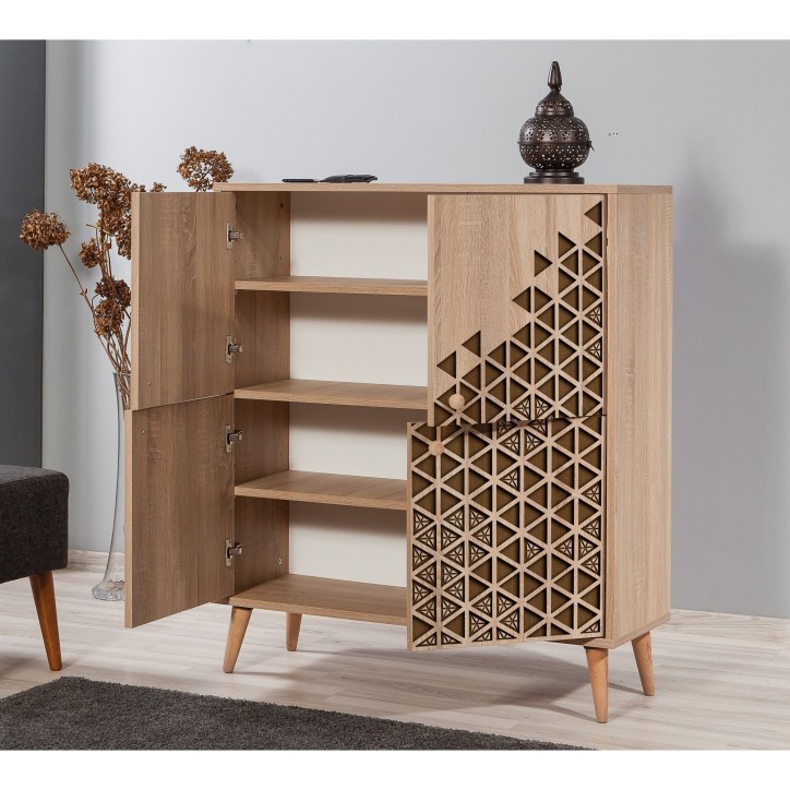 Mueble auxiliar Multilux-124 sonoma roble