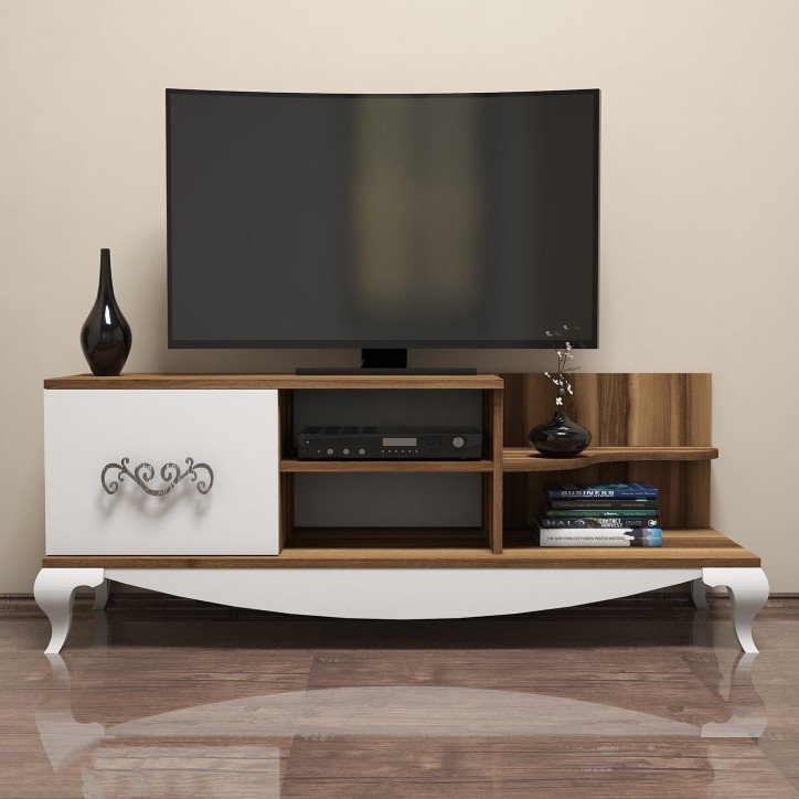 Mueble TV Sultan blanco nogal