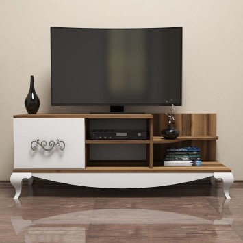 Mueble TV Sultan blanco nogal - 845HCT3058