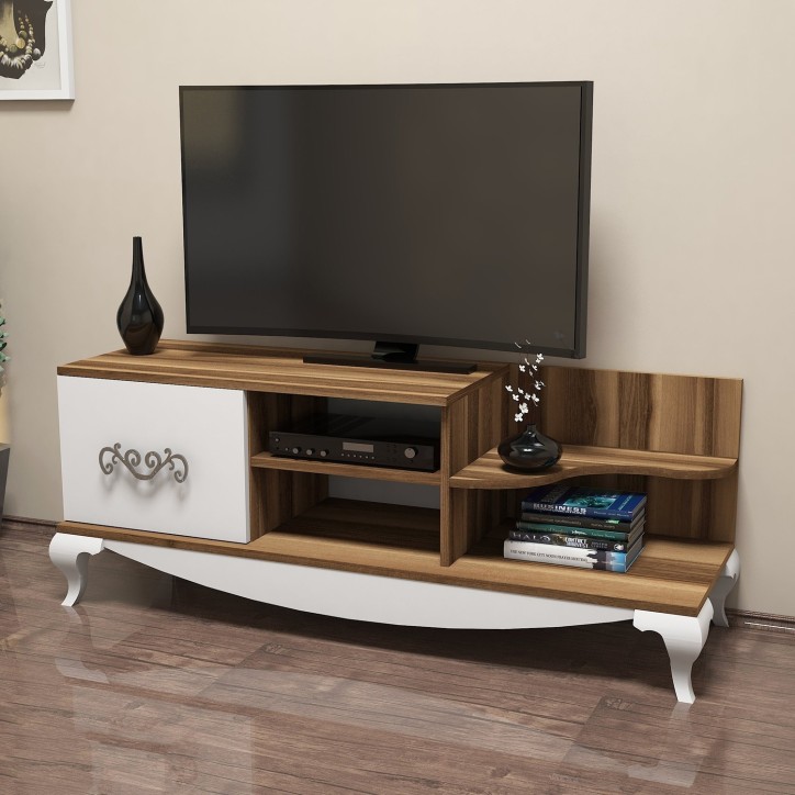 Mueble TV Sultan blanco nogal