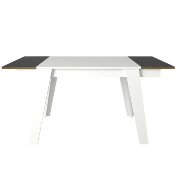 Mesa comedor Ravenna dorado blanco negro - 804TRH4205