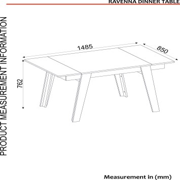 Mesa comedor Ravenna dorado blanco negro - 804TRH4205