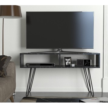 Mueble TV Alya negro mármol - 756FRN3065