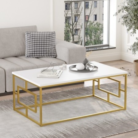 Mesa de centro VG12-W dorado blanco