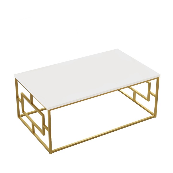 Mesa de centro VG12-W dorado blanco