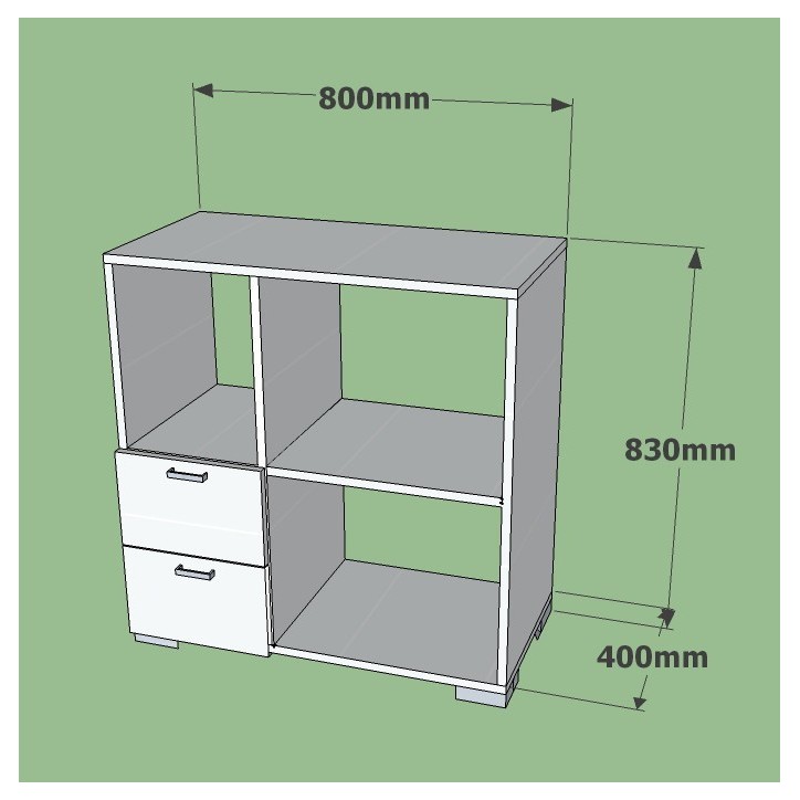 Mueble de cocina Ece blanco