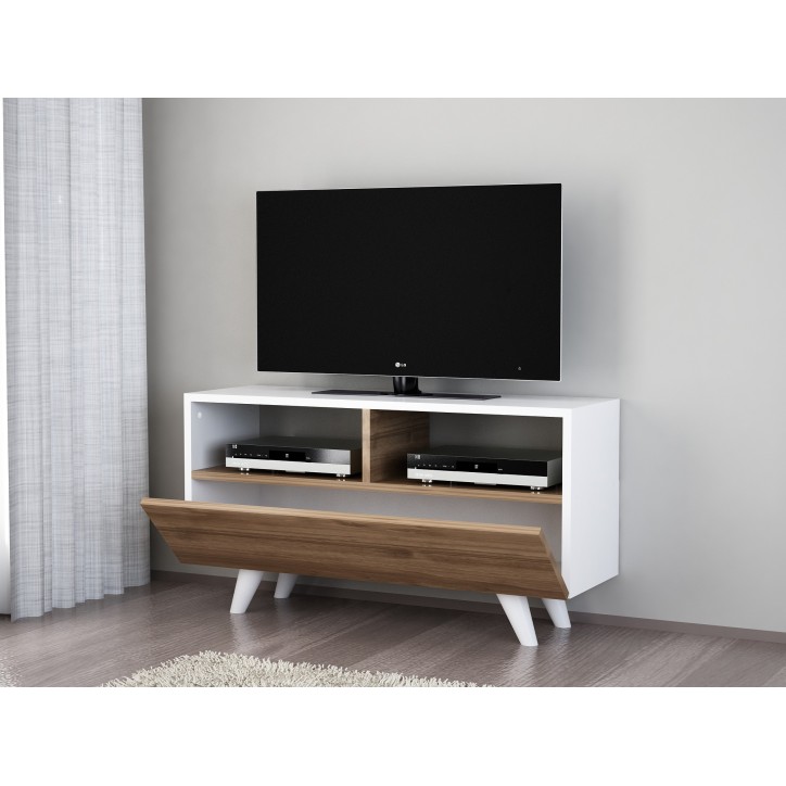 Mueble TV Novella K3 nogal blanco