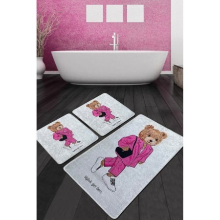 Alfombra de baño Set (3 piezas) Boss Girl Djt multicolor