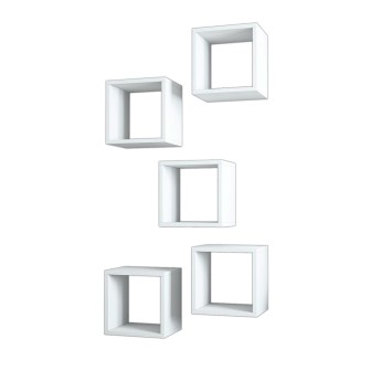 Estante de pared Box blanco - 845HCT1611