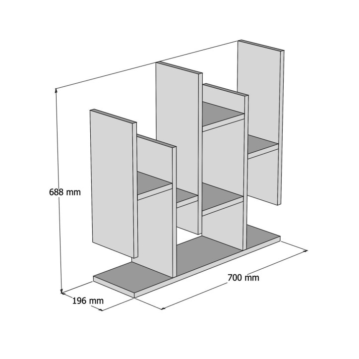 Estante de pared Flower blanco